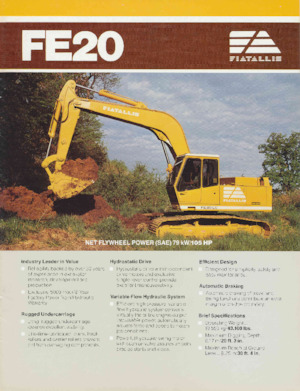 Верижни екскаватори Fiatallis FE20HD