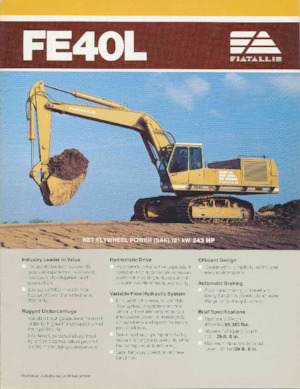 Верижни екскаватори Fiatallis FE40L