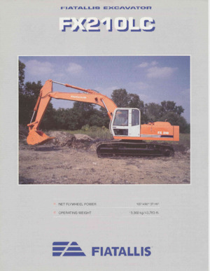 Верижни екскаватори Fiatallis FX210LC