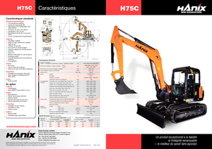 Верижни екскаватори Hanix H 75 C