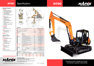 Верижни екскаватори Hanix H 75 C