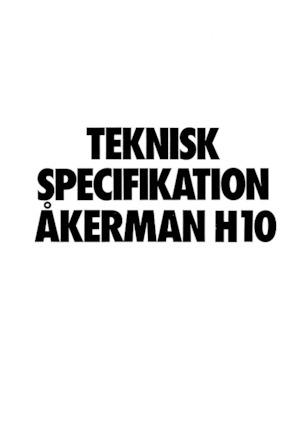 Верижни екскаватори Akerman-Volvo H10