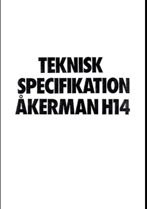 Верижни екскаватори Akerman-Volvo H14