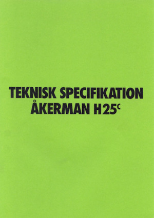 Верижни екскаватори Akerman-Volvo H25C