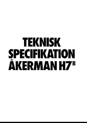 Верижни екскаватори Akerman-Volvo H7B