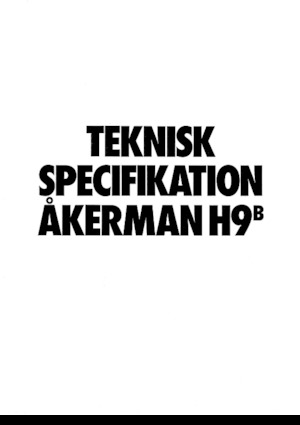 Верижни екскаватори Akerman-Volvo H9B