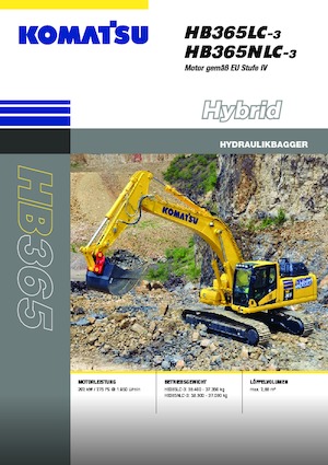 Верижни екскаватори Komatsu HB365NLC-3E0
