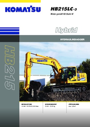 Верижни екскаватори Komatsu HB215LC-3