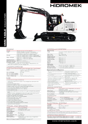 Верижни екскаватори Hidromek HMK 140 LC