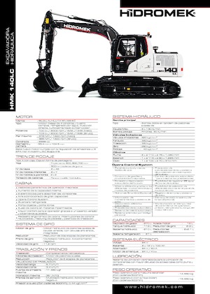 Верижни екскаватори Hidromek HMK 140 LC