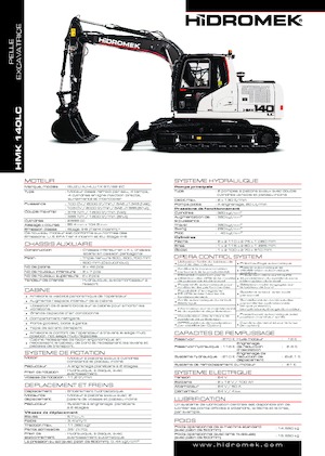 Верижни екскаватори Hidromek HMK 140 LC