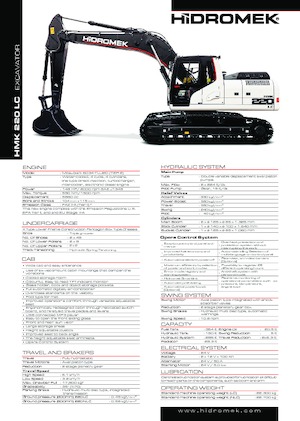 Верижни екскаватори Hidromek HMK 220 LC
