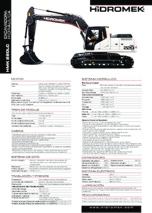 Верижни екскаватори Hidromek HMK 220 LC