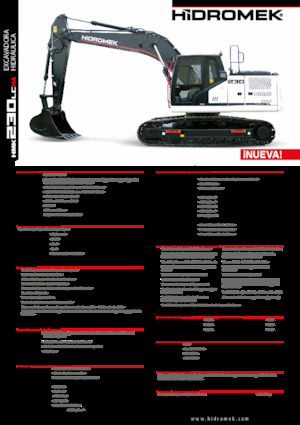 Верижни екскаватори Hidromek HMK 230 LC