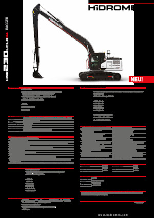 Верижни екскаватори Hidromek HMK 230 LC LR 