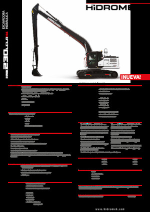 Верижни екскаватори Hidromek HMK 230 LC LR 