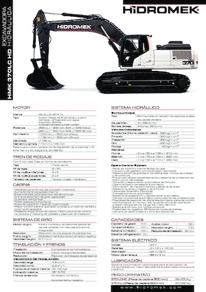 Верижни екскаватори Hidromek HMK 370 LC-HD