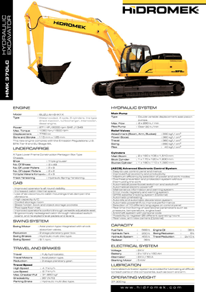 Верижни екскаватори Hidromek HMK 370 LC-HD
