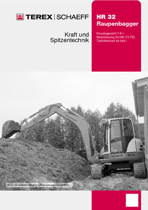 Верижни екскаватори Terex-Schaeff HR 32