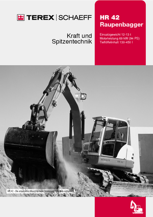 Верижни екскаватори Terex-Schaeff HR 42