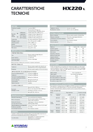 Верижни екскаватори Hyundai HX220L