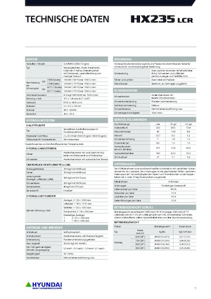 Верижни екскаватори Hyundai HX235LCR