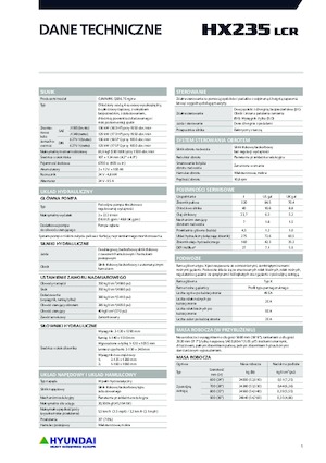 Верижни екскаватори Hyundai HX235LCR