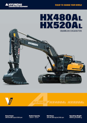 Верижни екскаватори Hyundai HX480AL