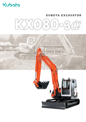 Верижни екскаватори Kubota KX080-3α