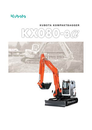 Верижни екскаватори Kubota KX080-3α 2PC