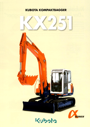 Верижни екскаватори Kubota KX251α