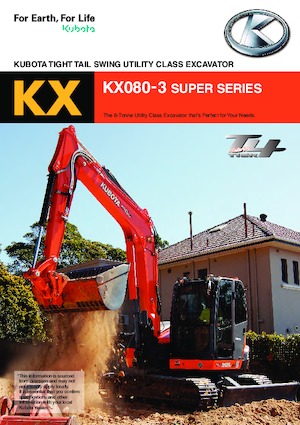 Верижни екскаватори Kubota KX080-3