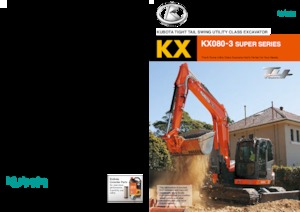 Верижни екскаватори Kubota KX080-3S