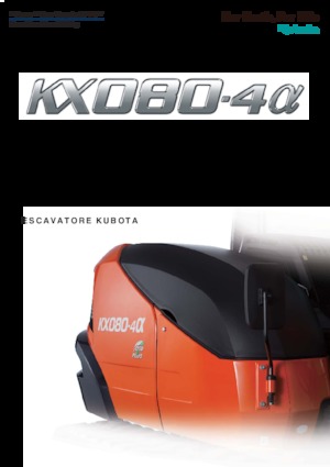 Верижни екскаватори Kubota KX080-4α