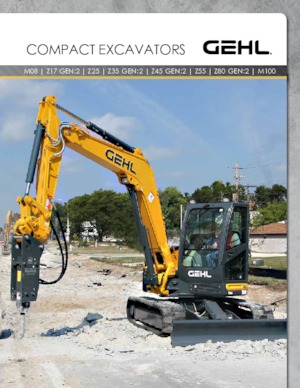 Верижни екскаватори Gehl M100