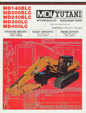 Верижни екскаватори MDI Yutani MD300LC
