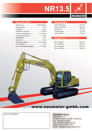 Верижни екскаватори Neumeier NR 13.5
