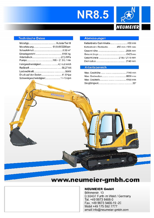 Верижни екскаватори Neumeier NR 8.5