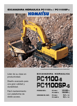 Верижни екскаватори Komatsu PC1100-6