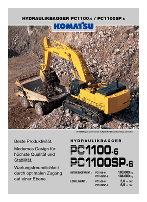 Верижни екскаватори Komatsu PC1100-6