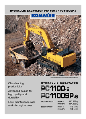 Верижни екскаватори Komatsu PC1100-6