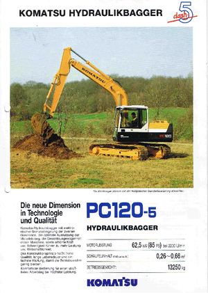 Верижни екскаватори Komatsu PC120-5