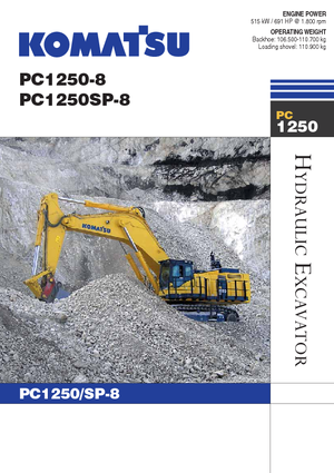 Верижни екскаватори Komatsu PC1250SP-8