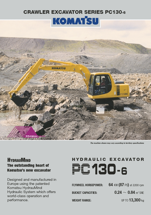 Верижни екскаватори Komatsu PC130-6