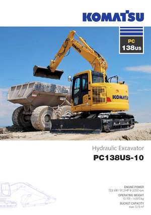 Верижни екскаватори Komatsu PC138US-10