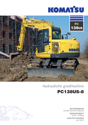 Верижни екскаватори Komatsu PC138US-8