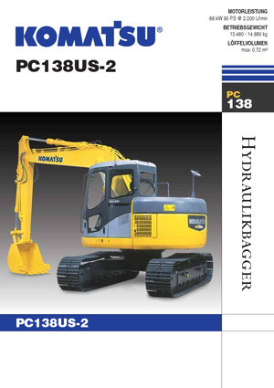 Верижни екскаватори Komatsu PC138US-8
