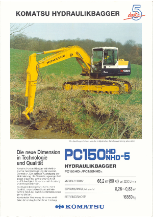 Верижни екскаватори Komatsu PC150HD-5
