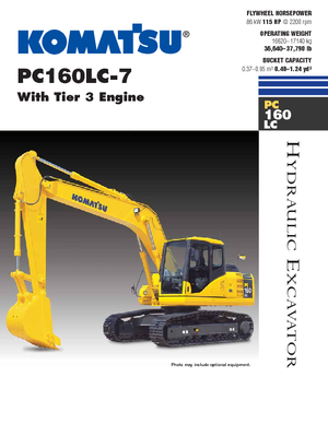 Верижни екскаватори Komatsu PC160LC-7