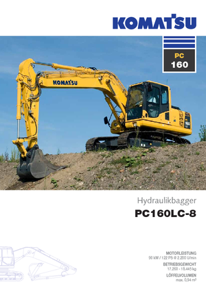 Верижни екскаватори Komatsu PC160LC-8